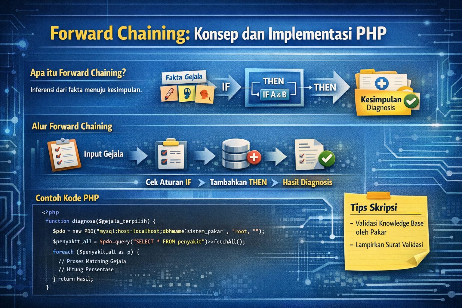 Metode Forward Chaining: Konsep dan Implementasi PHP