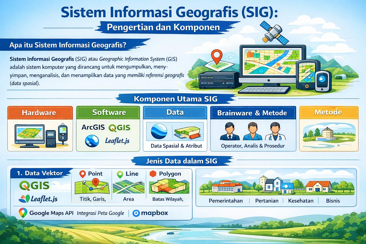 Sistem Informasi Geografis (SIG): Pengertian dan Komponen