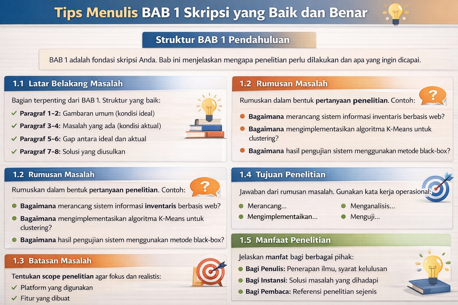 Tips Menulis BAB 1 Skripsi yang Baik dan Benar