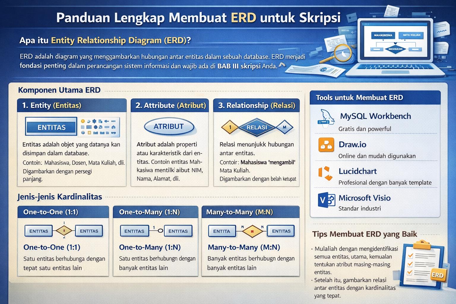 Panduan Lengkap Membuat ERD untuk Skripsi