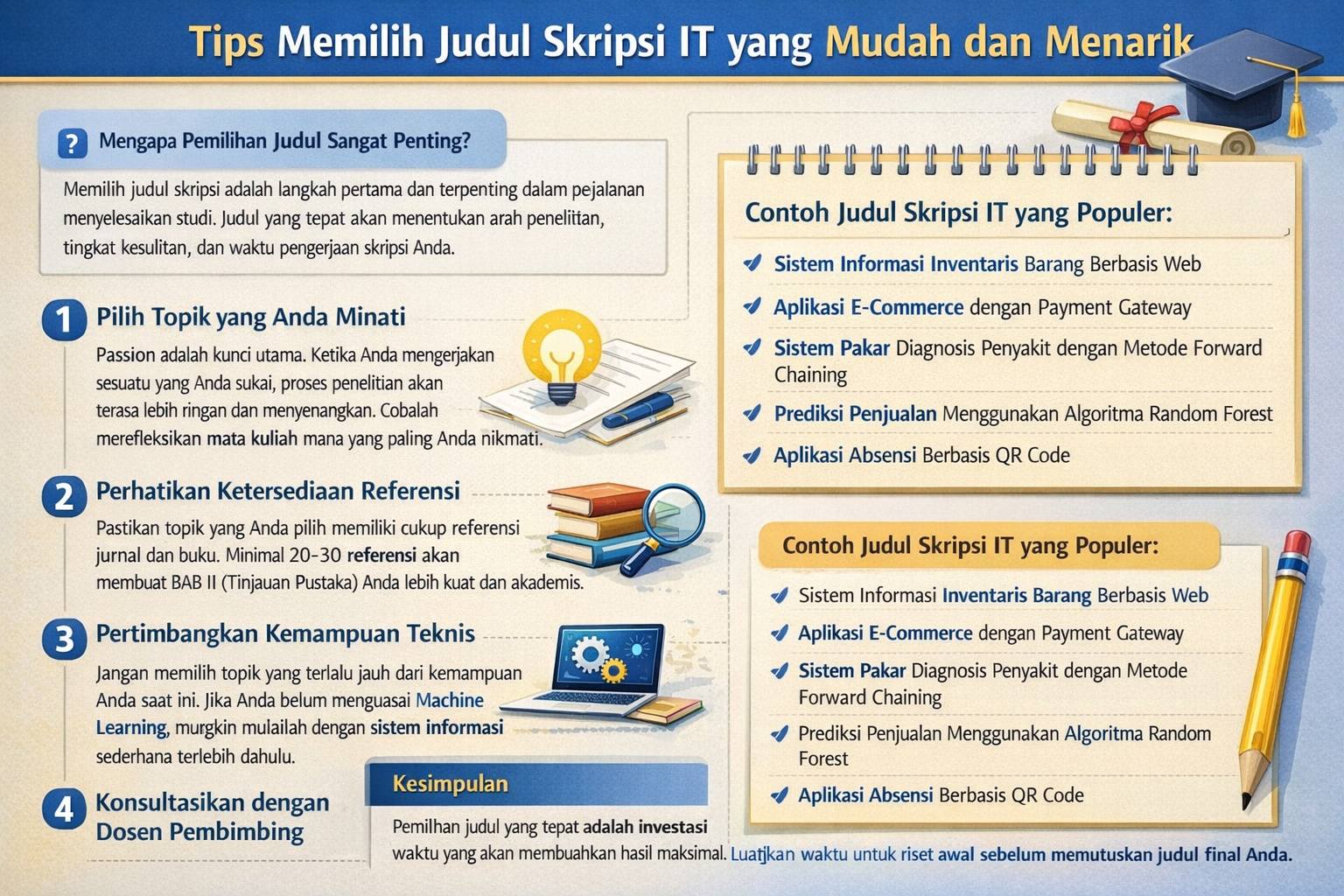 Tips Memilih Judul Skripsi IT yang Mudah dan Menarik