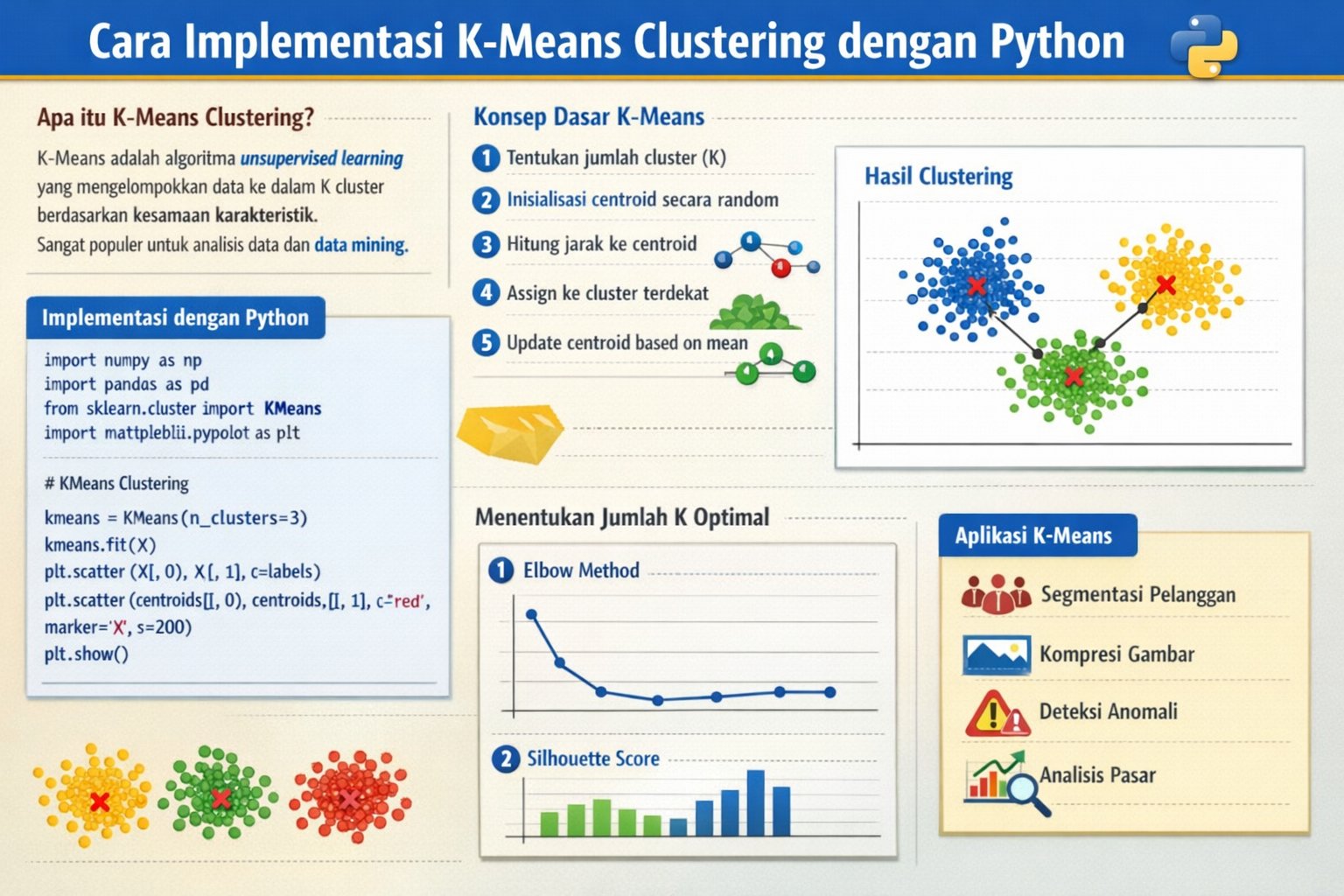 Cara Implementasi K-Means Clustering dengan Python