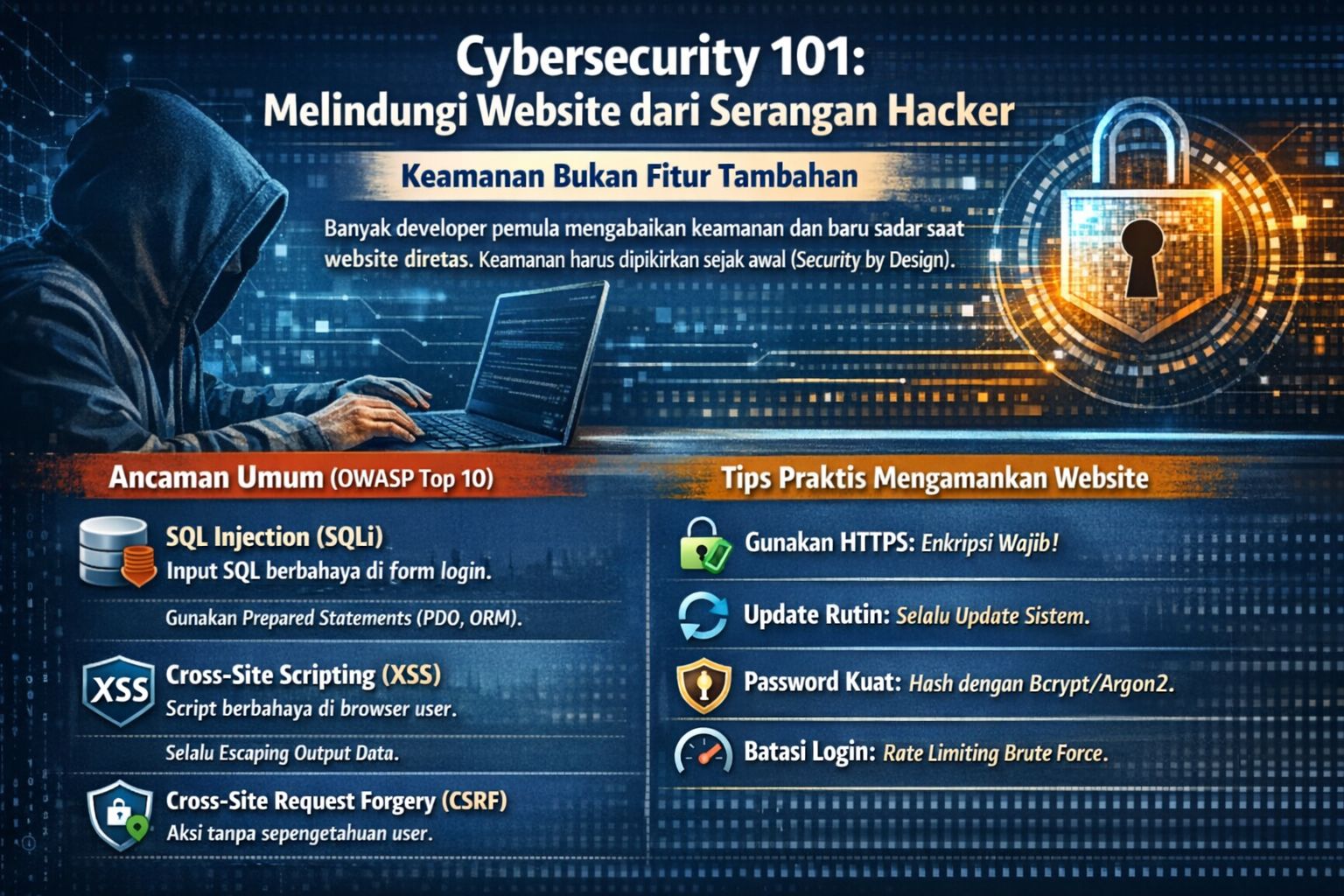 Cybersecurity 101: Melindungi Website dari Serangan Hacker
