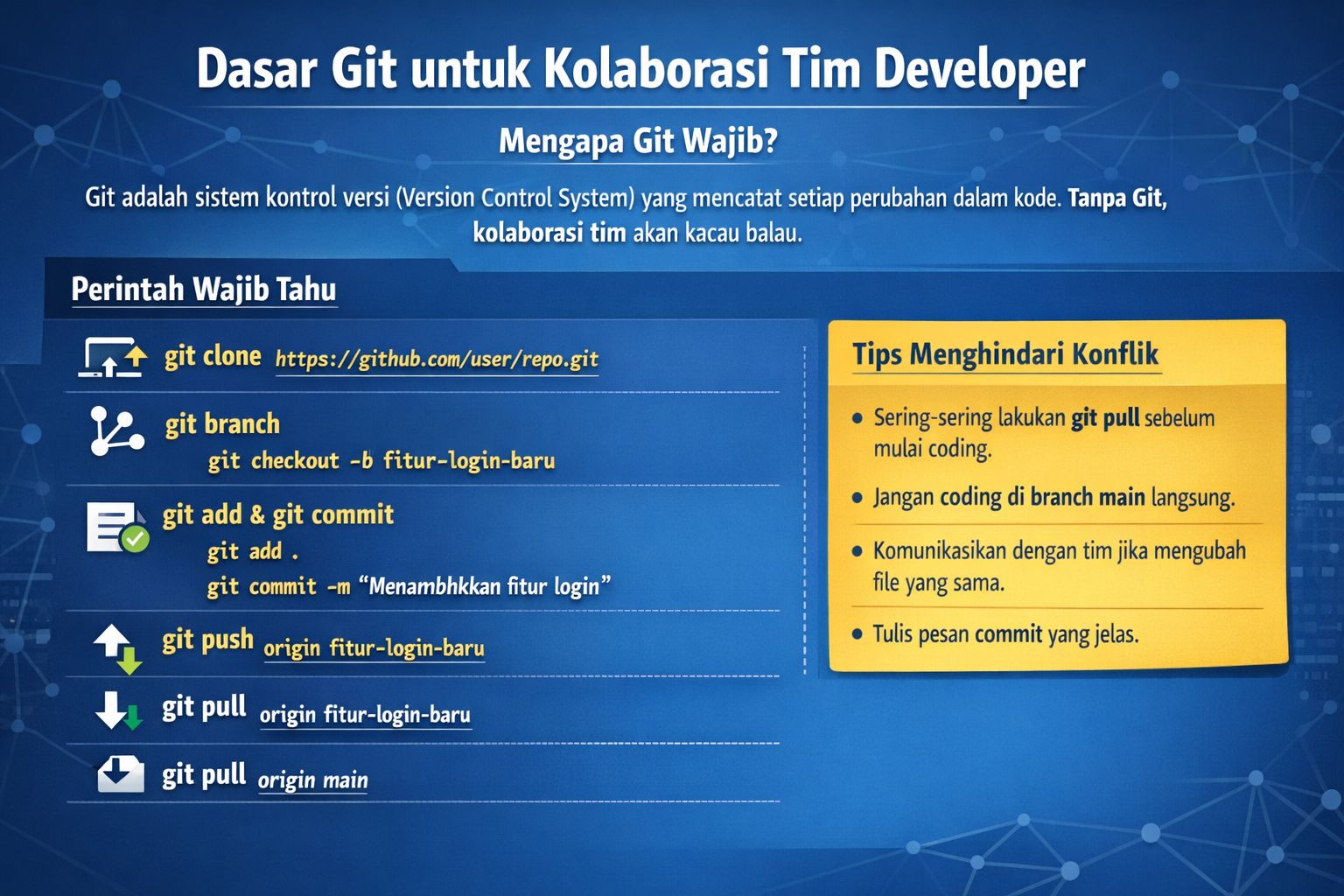 Dasar Git untuk Kolaborasi Tim Developer