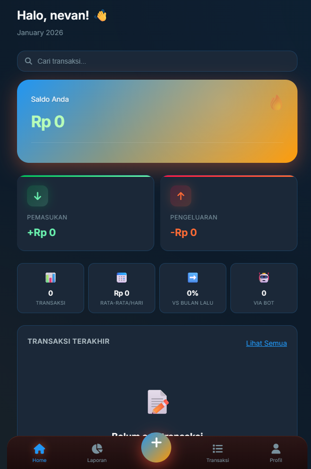 NevFlow - Aplikasi Pencatat Keuangan